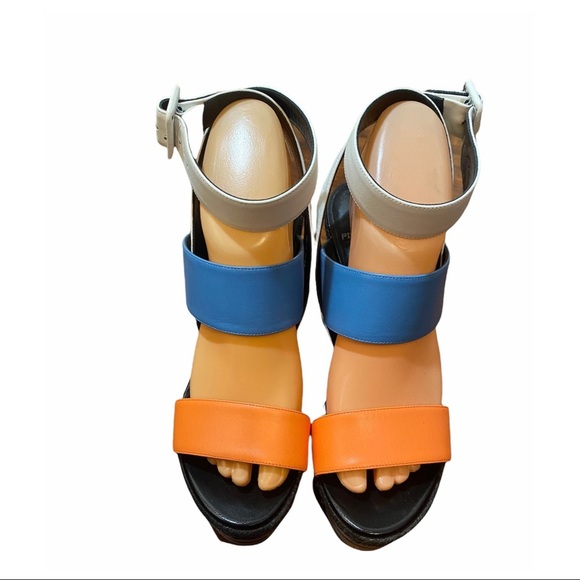 Pierre Hardy Blue and Orange Heels - Picture 5 of 6